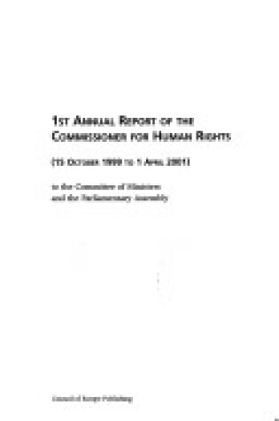 Cover of 1st Annual Report of the Commissioner for Human Rights (2002)