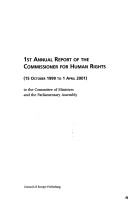 Book cover for 1st Annual Report of the Commissioner for Human Rights (2002)