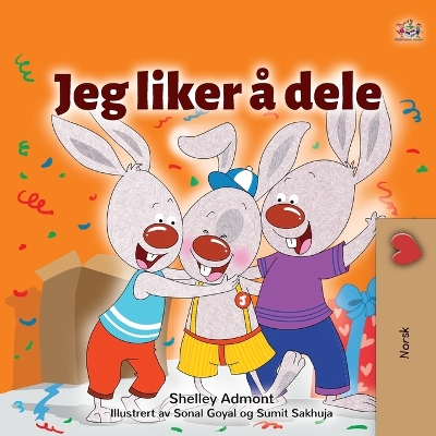 Cover of I Love to Share (Norwegian Children's Book)