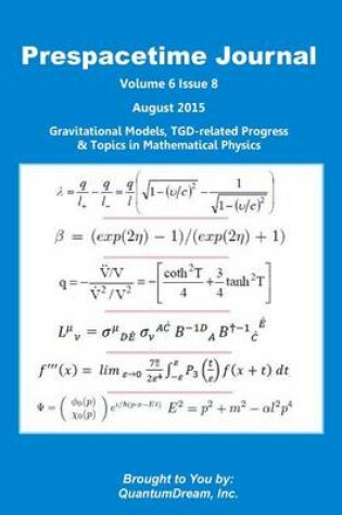 Cover of Prespacetime Journal Volume 6 Issue 8