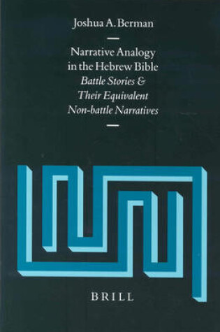 Cover of Narrative Analogy in the Hebrew Bible