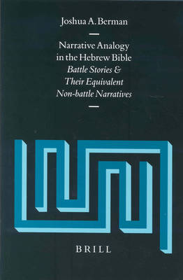 Book cover for Narrative Analogy in the Hebrew Bible