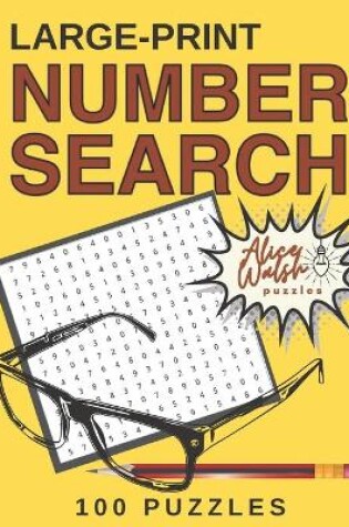 Cover of Large Print Number Search Puzzles