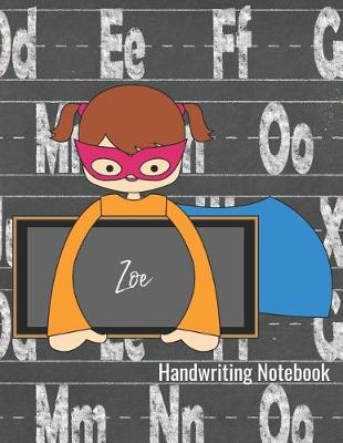 Book cover for Handwriting Notebook Zoe