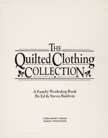 Book cover for The Quilted Clothing Collection