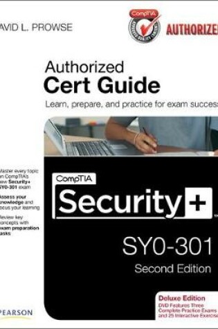 Cover of CompTIA Security+ SYO-301 Cert Guide, Deluxe Edition