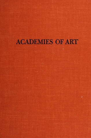 Cover of Academies of Art, Past and Present