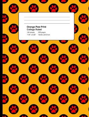 Book cover for Orange Paw Print