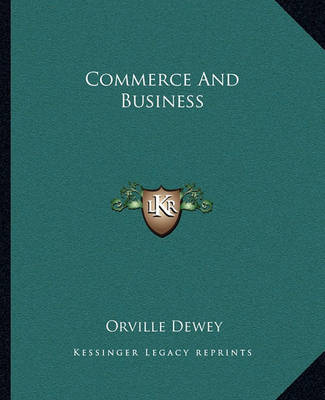 Book cover for Commerce And Business