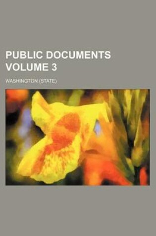 Cover of Public Documents Volume 3