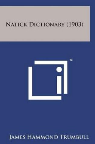 Cover of Natick Dictionary (1903)