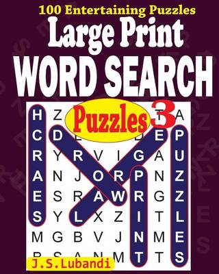 Book cover for Large Print WORD SEARCH Puzzles 3