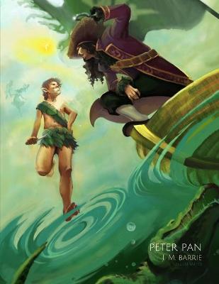 Book cover for Peter Pan by J. M. Barrie (Illustrated)