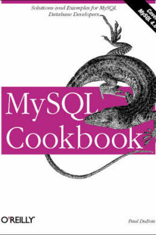 Cover of MySQL Cookbook