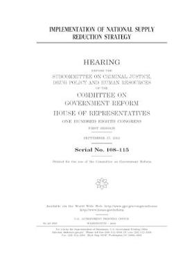 Cover of Implementation of national supply reduction strategy