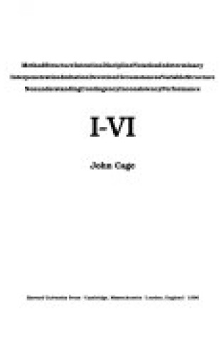 Cover of I-VI