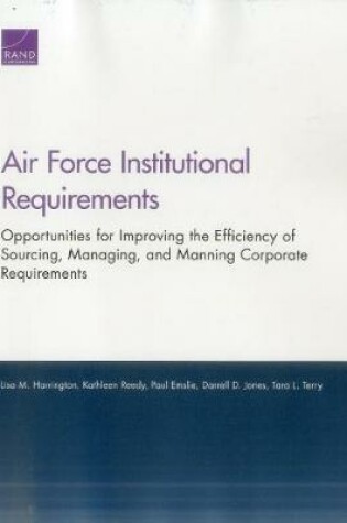 Cover of Air Force Institutional Requirements