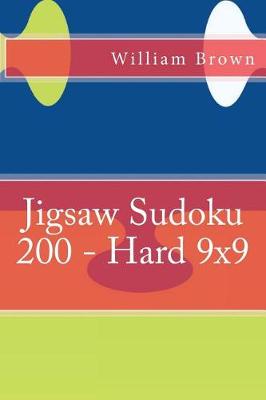 Book cover for Jigsaw Sudoku 200 - Hard 9x9