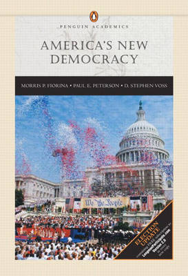 Book cover for America's New Democracy (Penguin Academic Series), Election Update, with LP.com Version 2.0