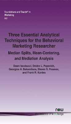 Cover of Three Essential Analytical Techniques for the Behavioral Marketing Researcher