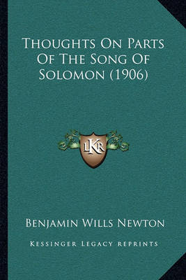 Book cover for Thoughts on Parts of the Song of Solomon (1906)