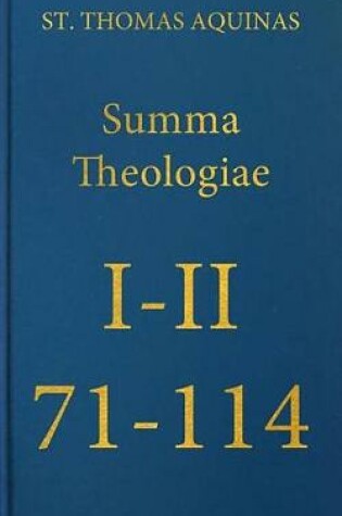 Cover of Summa Theologiae I-II, 71-114