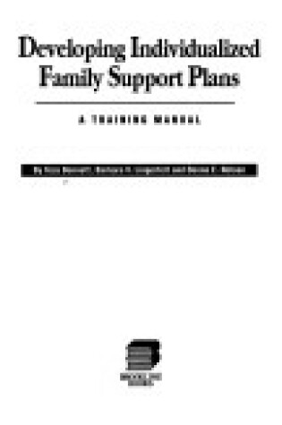 Cover of Developing Individualized Family Support Plans