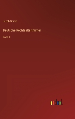 Book cover for Deutsche Rechtsalterthümer
