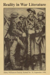 Book cover for Reality in War Literature and Other Fragments from the First World War