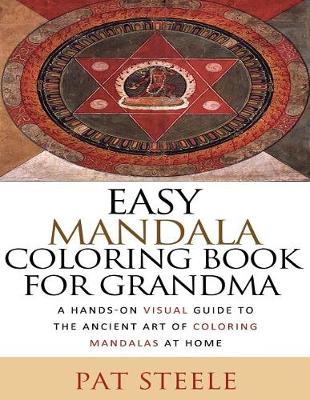 Book cover for Easy Mandala Coloring Book For Grandma