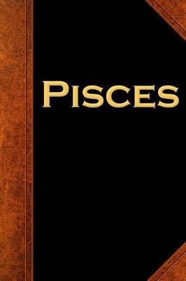 Cover of 2019 Weekly Planner Pisces Zodiac Horoscope Vintage 134 Pages