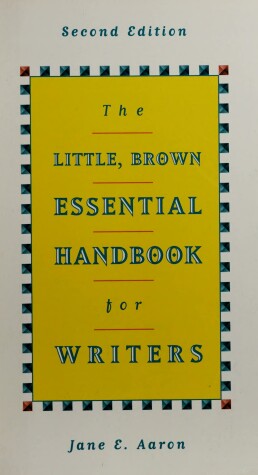 Book cover for The Little Brown Essential Handbook for Writers