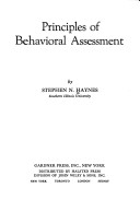 Book cover for Principles of Behavioural Assessment