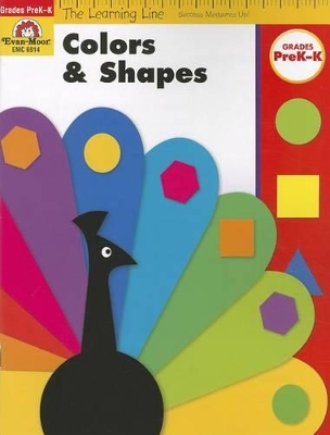 Book cover for Learning Line: Colors and Shapes, Prek - Kindergarten Workbook