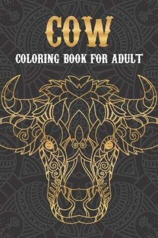 Cover of Cow coloring book for adult