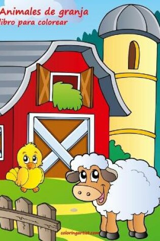 Cover of Animales de granja libro para colorear 1
