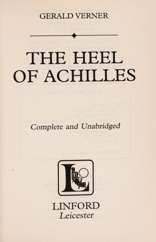 Book cover for The Heel Of Achilles