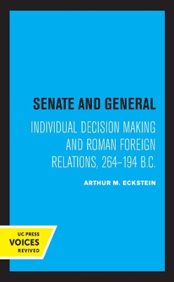 Book cover for Senate and General