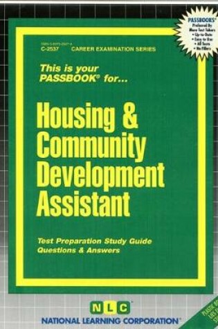 Cover of Housing & Community Development Assistant