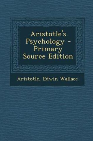 Cover of Aristotle's Psychology