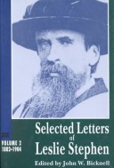 Book cover for Selected Letters of Leslie Stephen V1