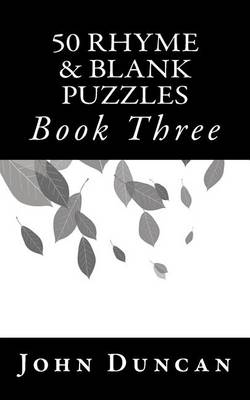 Book cover for 50 Rhyme & Blank Puzzles