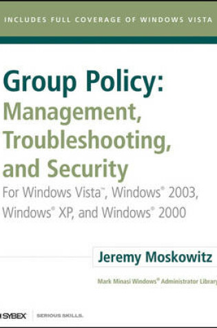 Cover of Group Policy - Management, Troubleshooting, and Security