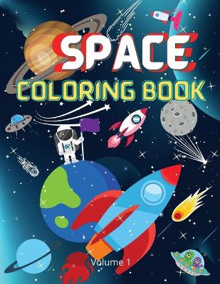 Book cover for Space Coloring Book