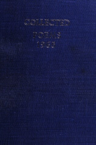 Book cover for Collected Poems, 1965