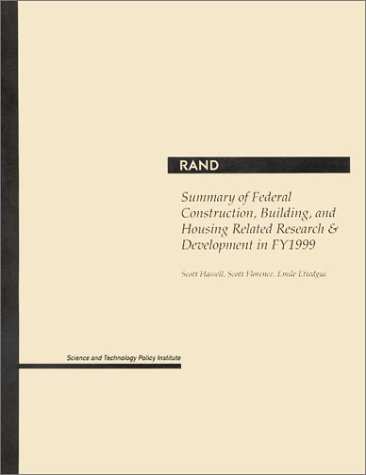 Book cover for Summary of Federal Construction, Building, and Housing Related Research and Development in Fy 1999