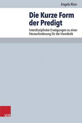 Book cover for Die Kurze Form Der Predigt