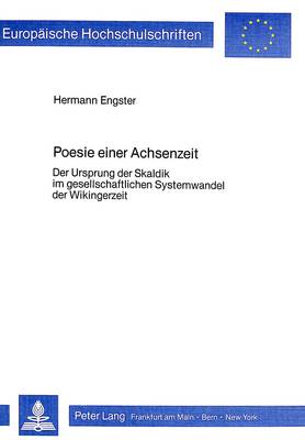 Book cover for Poesie Einer Achsenzeit