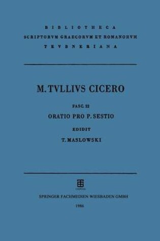 Cover of M. Tvllivs Cicero