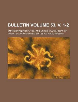 Book cover for Bulletin Volume 53, V. 1-2